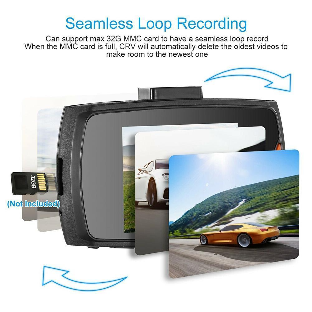 2.7'' Full HD 1080P Dash Cam Car DVR Front & Rear Camera Night Vision
