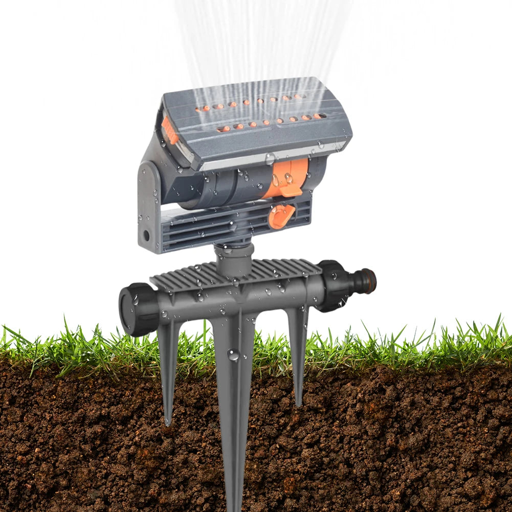 Oscillating Sprinkler Automatic Garden Sprinkler Adjustable Flow Lawn Swing Sprinkler Watering Irrigation System for Large Area