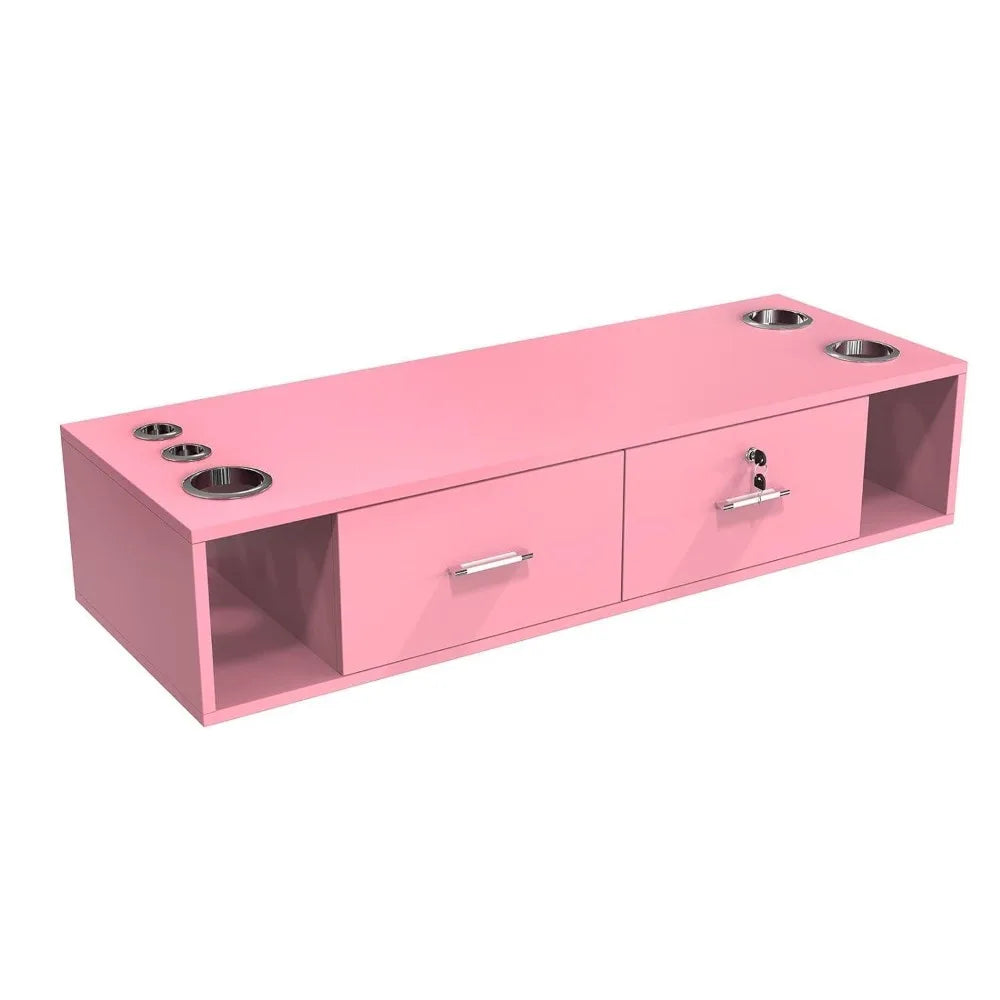 Wall-Mount Salon Station Barber Cabinet Equipment for Hair Stylist Beauty Table