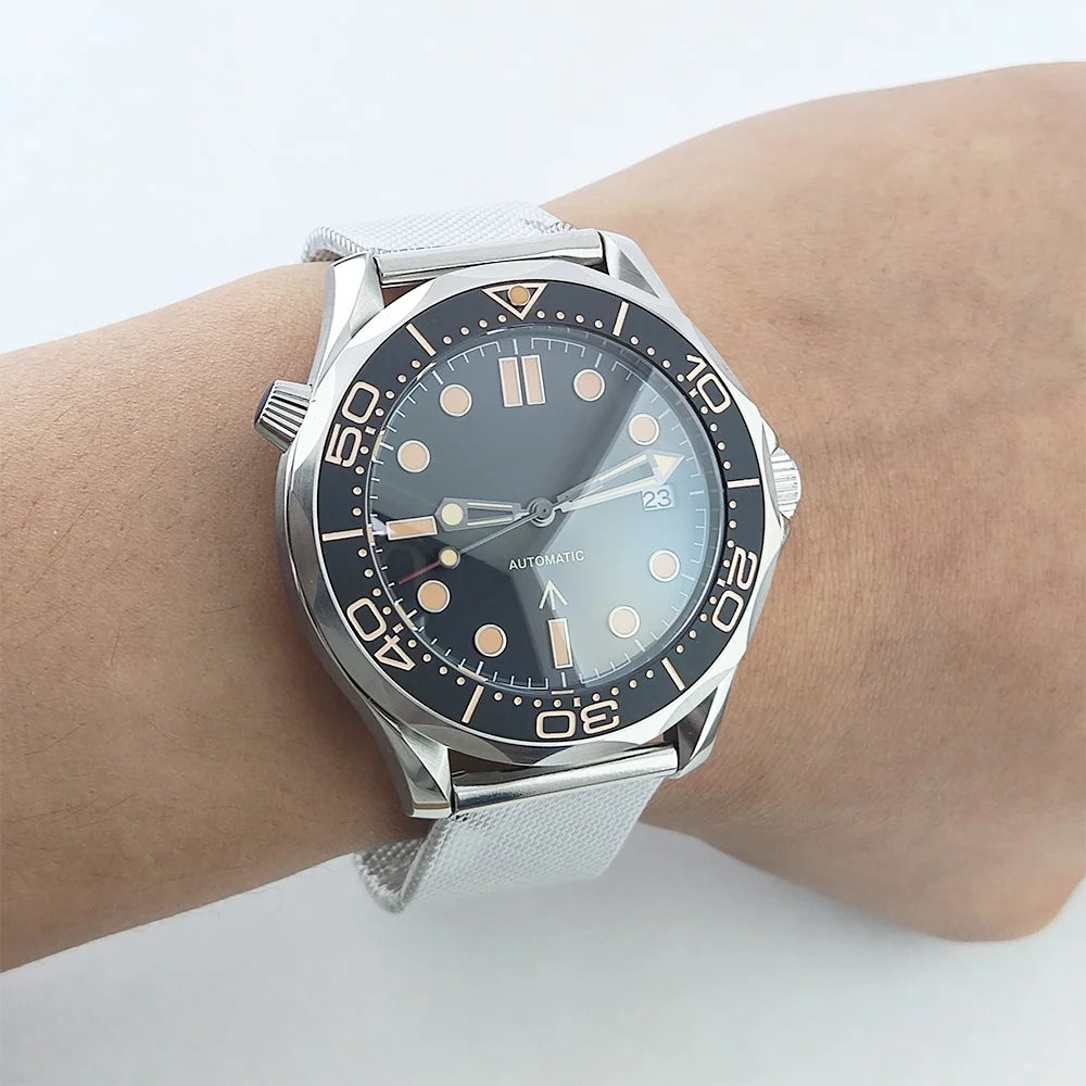 42mm NH35 watch luxury Mechanical Automatic watch Stainless steel 10bar waterproof Miyota 8215 watch ceramic bezel Men's watch