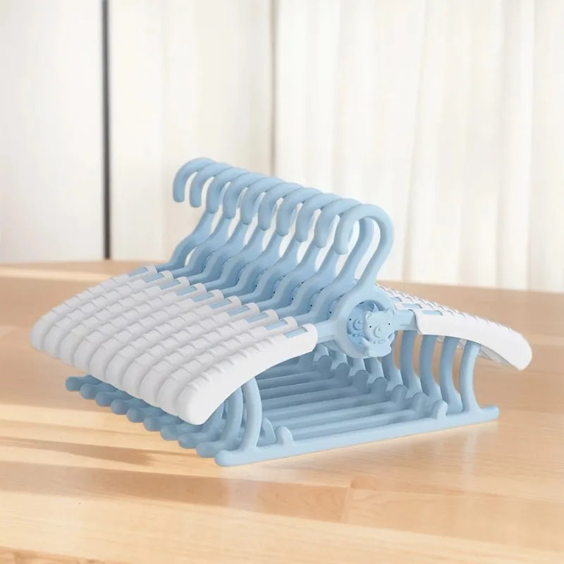 Extendable Baby Nursery Closet Hanger Space Saving Kids Clothes Hanger for Girl Boy Toddler Kids
