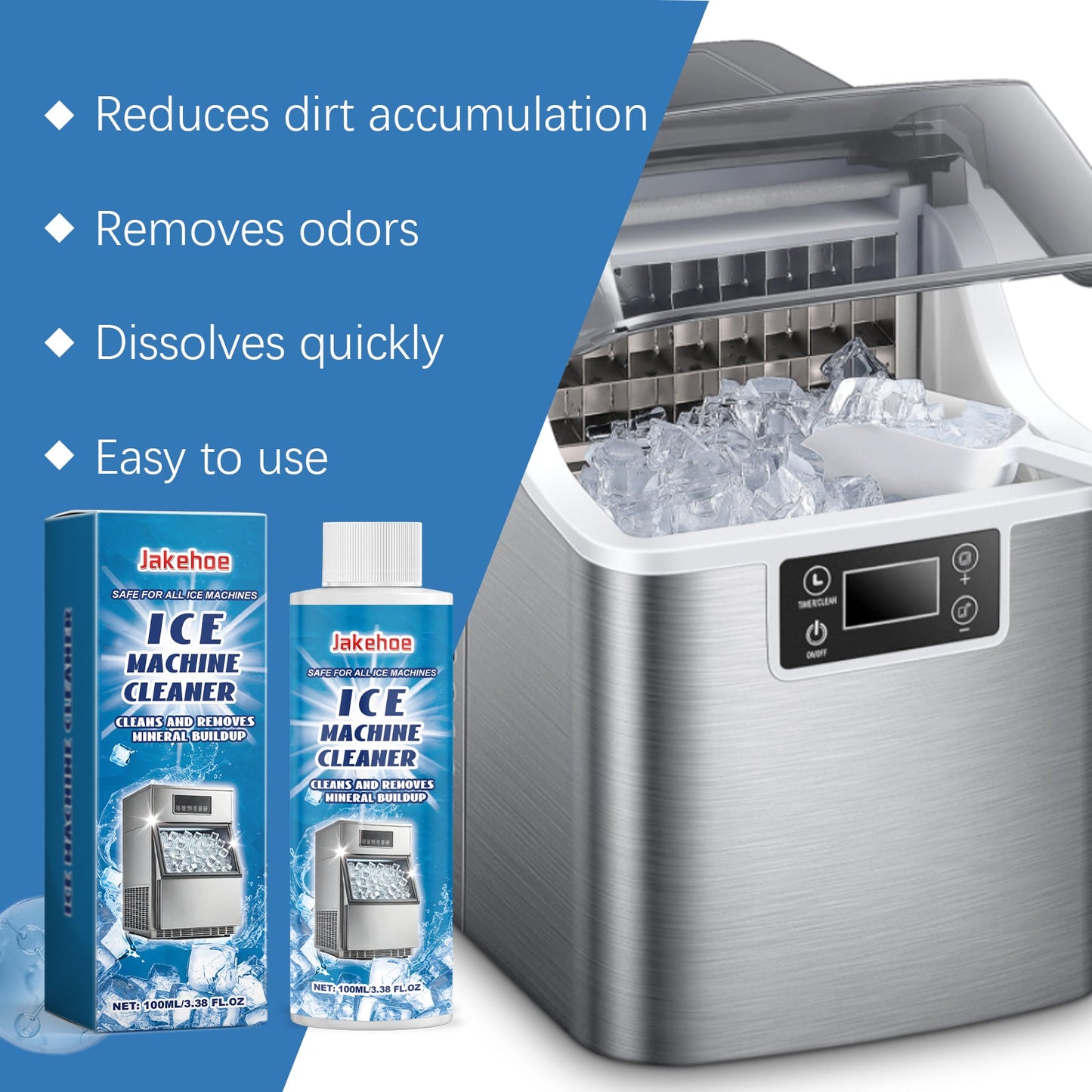 Jakehoe Ice Maker Cleaner Daily Gentle Cleaning Limescale