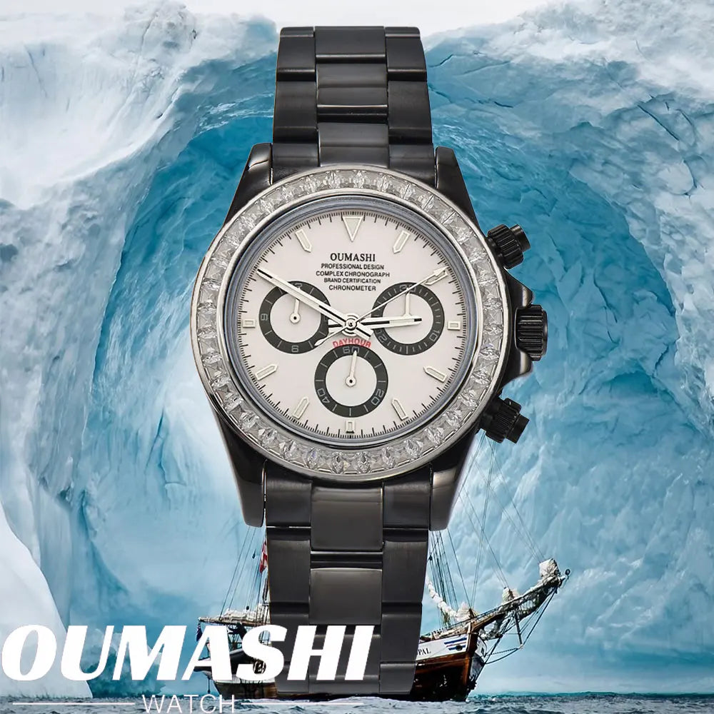 4613 WATCH man sapphire Glass GEM customized automatic mechanical watch 39.3mm  7750Amovement chronograph watch Waterproof 10ATM