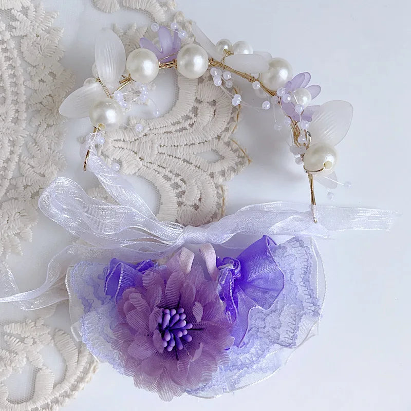 17CM Pendant Labubu Doll 17cm Labubu Generation 1 2 and 3 Macaron Color Set: Hair Hoop and Lace Skirt