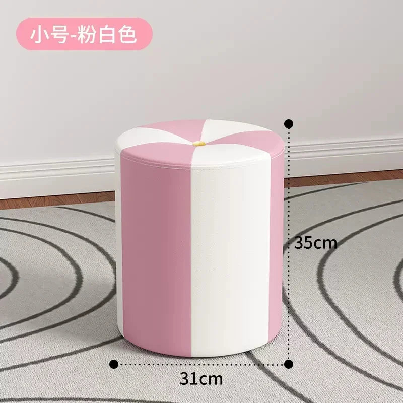 nordic Footrest Stool Hallway kitchen makeup living room vanity chair Wooden luxury home offer Interior items foot furniture