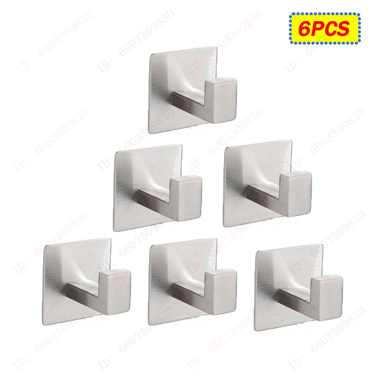 6/3PCS Strong Adhesive Wall Hooks,Self-adhesive Hooks,Towels Hanger Hook,Coat Hanging Rack,Key Holder,Bathroom Accessories