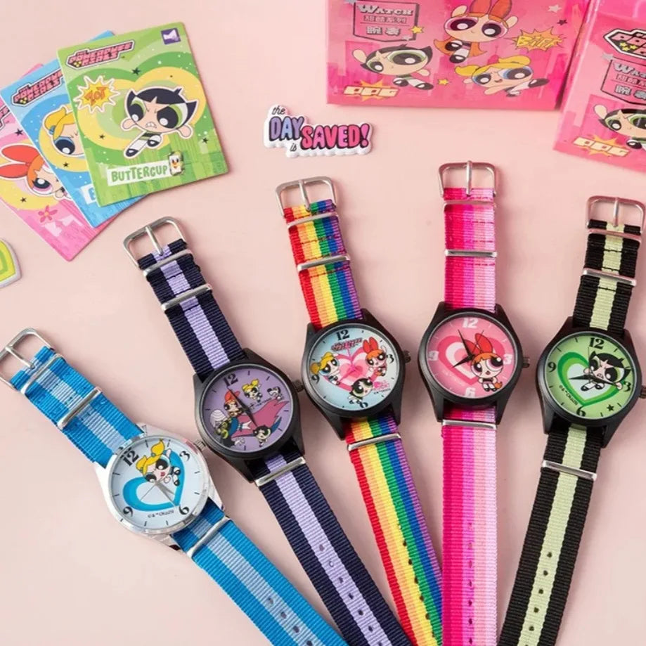 Authentic Flying Girl Police Watch Blind Box Sweet Cool Collar Series Rainbow Style Student Handheld Gift Holiday Gift