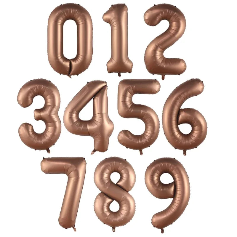 50pcs 40Inch Birthday Balloons Foil Helium Number Balloon 0-9 Birthday Wedding Party Decoration Baby Shower Figures Air Globos
