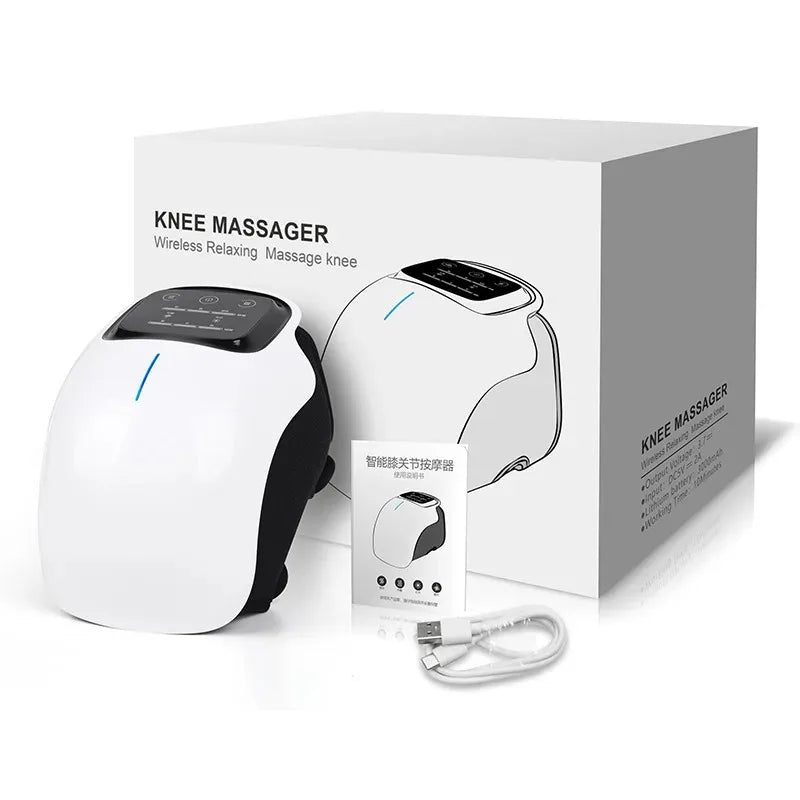 Multifunctional Smart Cordless Knee Massager Vibration Knee Relaxing Massage Machine Joint Knee Device Gifts for Grandma Grandpa