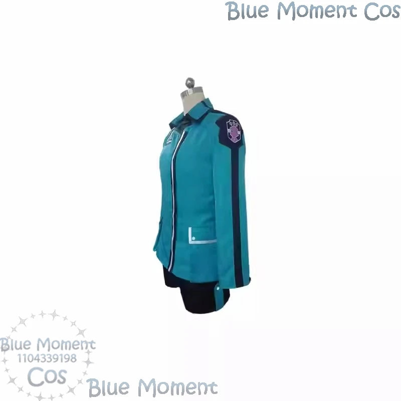 Amatori Chika Anime World Trigger Cosplay Blue Battle Uniform Coat Shirt Shorts Gloves Wig Woman Girl Halloween Party Carnival