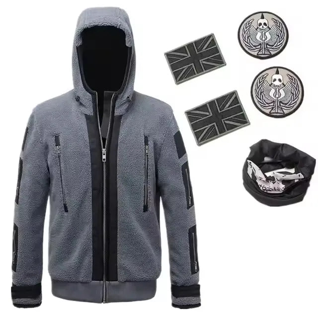 Call of Duty 6 Cosplay Costume Jacket Tf141 Team Uniform Ghost Combat Suit Clothes Ghost Mask Hoodie Coat Outfit For Men Women