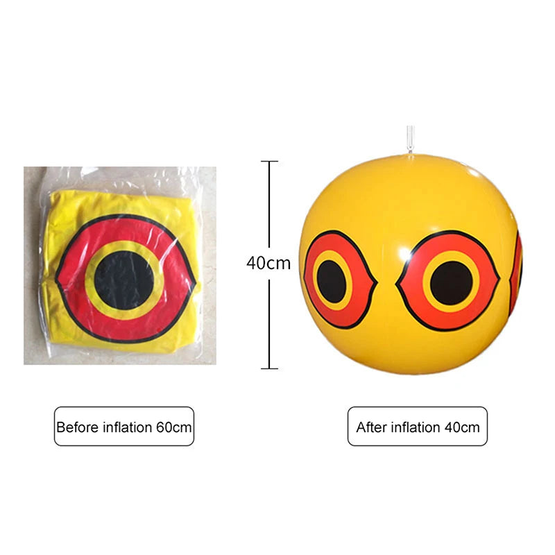 New Anti Bird Inflatable Repeller Scare Eye Balloons Visual Deterrent Farm Protector