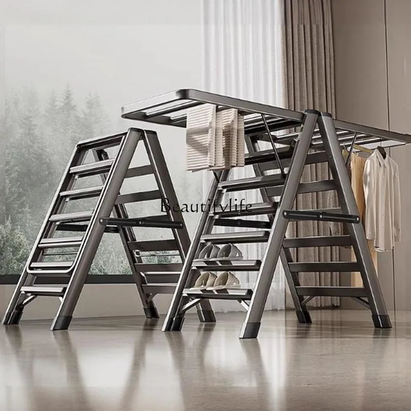 Modern Adjusable Clothes Hanger Mulifunction Pretty Bathroom Clothes Drying Rack Organizer Foldable Appendiabiti Home Furniture