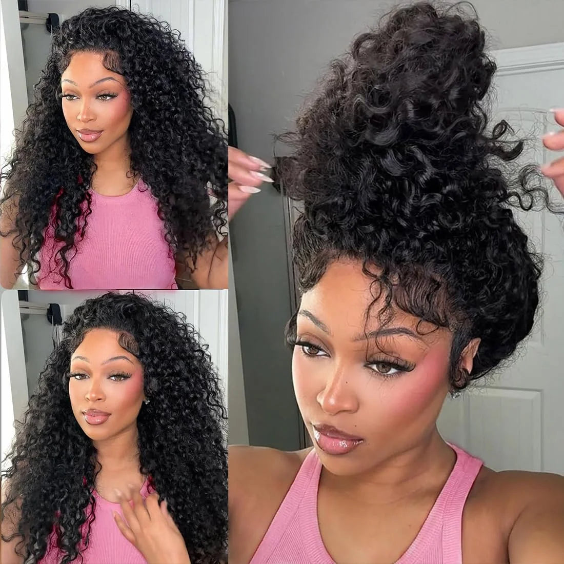 Geeta 13x4 13x6 Transparent Lace Front Human Hair Wig 360 Lace Frontal Wigs Brazilian 4x4 5x5 Lace Closure Wigs for Black Women