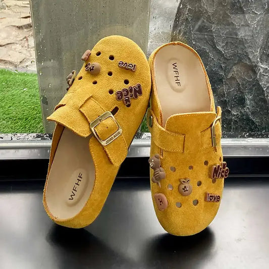 Backless Ribbon Sneakers Sandals For Women Slippers For Women's House Couple Shoes Sports Unique High Brand New Style