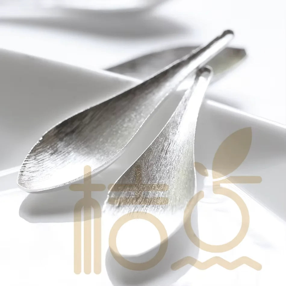Premium Plated Solid Brass Brushed Spoon Charm - 50x14mm (4332C)