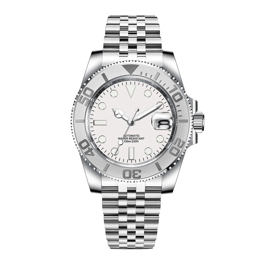 DIY Logo 40MM Dive Watch NH35 Automatic WristWatch 10Bar Waterproof Luminous Sapphire Ceramic bezel dress Watches Men Reloj