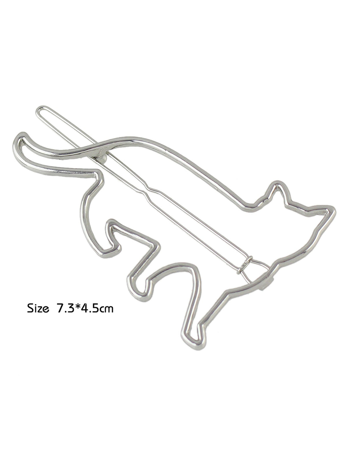 Hair Accessories Minimalist Gold Silver Metal Cat Hairgrips Hair Clips