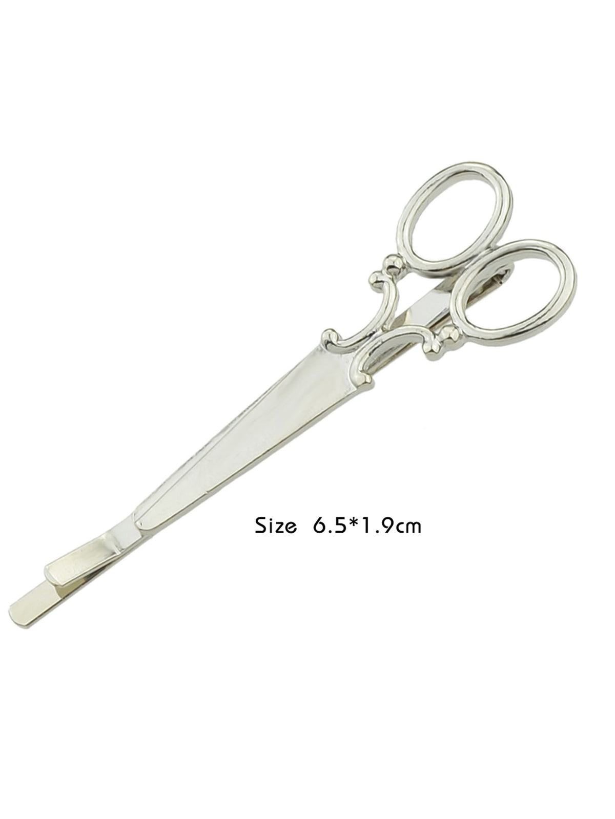 1pc Punk Gold Silver Scissors Hair Clips Barrette Women Fashion Hair