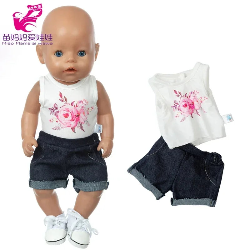 Baby New Born Doll Clothes Coat Hooded Sweater for 17 Inch Doll Jacket Toys Doll Wears