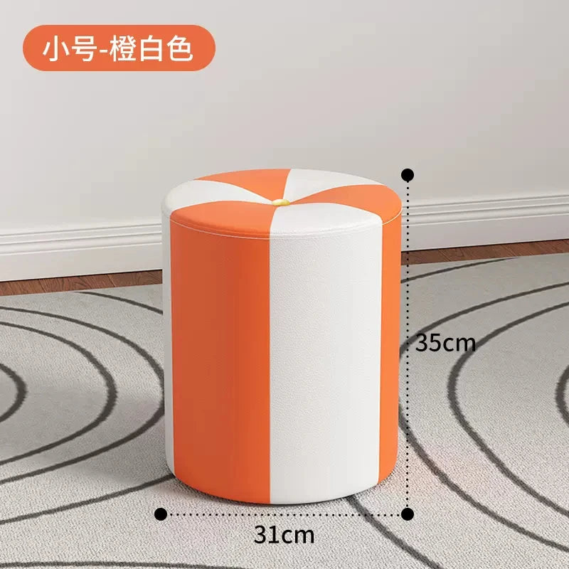 nordic Footrest Stool Hallway kitchen makeup living room vanity chair Wooden luxury home offer Interior items foot furniture