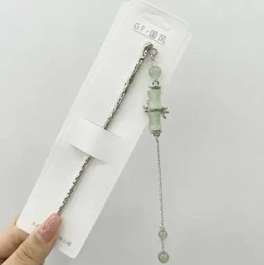 Ancient Chinese Style Hair Sticks Crystal Hairpin Chopsticks For Women Pearl Pendant Hair Clasp Forks Ancient Headpiece Gift