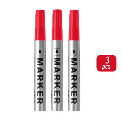 Permanent Paint Marker Pen Waterproof Black Pen for Tyre Oily Markers Quick Drying Signature Pen Stationery Supplies