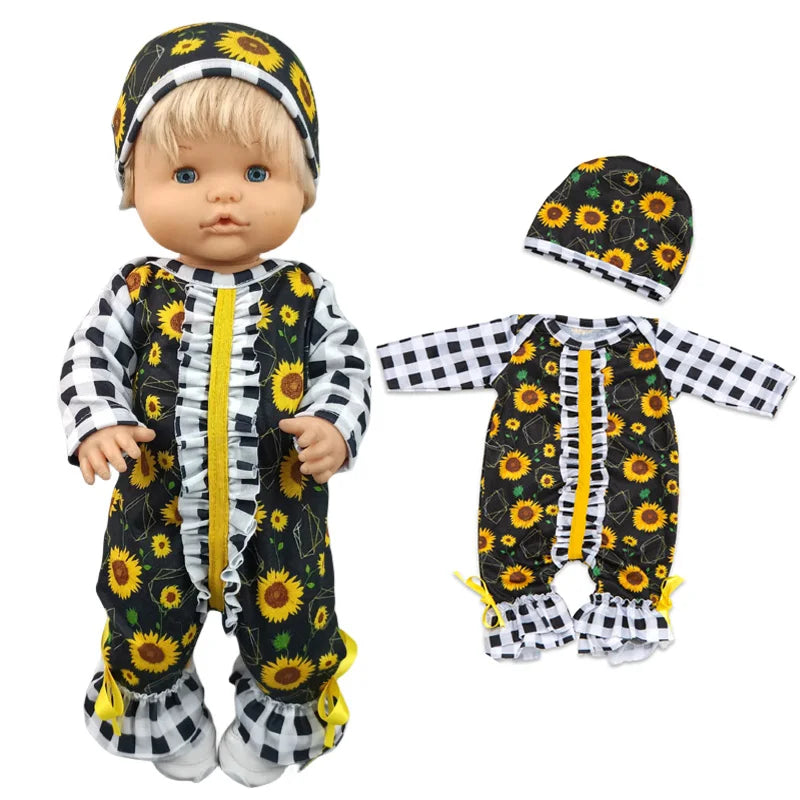16 Inch Nenuco Doll Clothes T-shirt Short  for 40cm Ropa Y Su Hermanita 38cm Baby Doll Fashion Denim Shorts