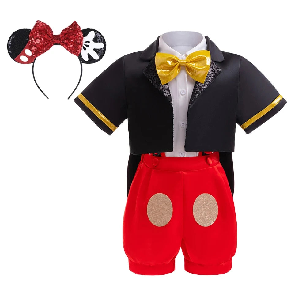 Mickey Cosplay Costume Kid Halloween Cosplay Dress Up Clothes New Arrival Surprise Birthday Gift For Baby Child