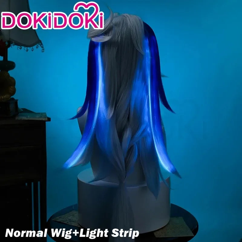 A2025 New IN STOCK Neuvillette Game Genshin Impact DokiDoki Hair Cosplay Fontaine Free Lace Wig Cap Men ★ HAxiba.