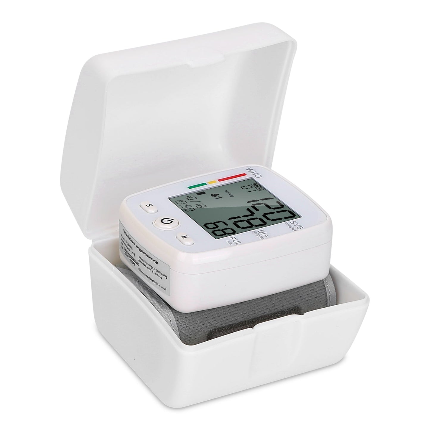 1Pc Blood Pressure Monitor Wrist Digital High Blood Pressure Cuff