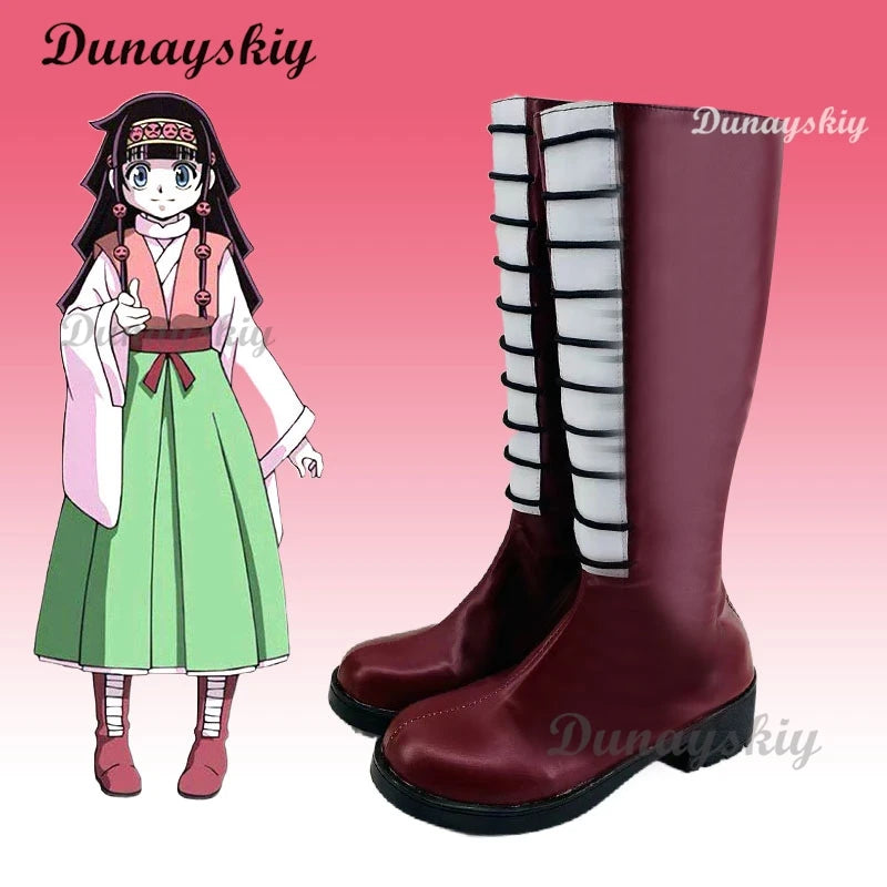 Anime HUNTER HUNTER Aruka Zorudikku Cosplay Costume Alluka Zoldyck Japanese Kimono Wig Shoes Woman Cute Christmas Customized