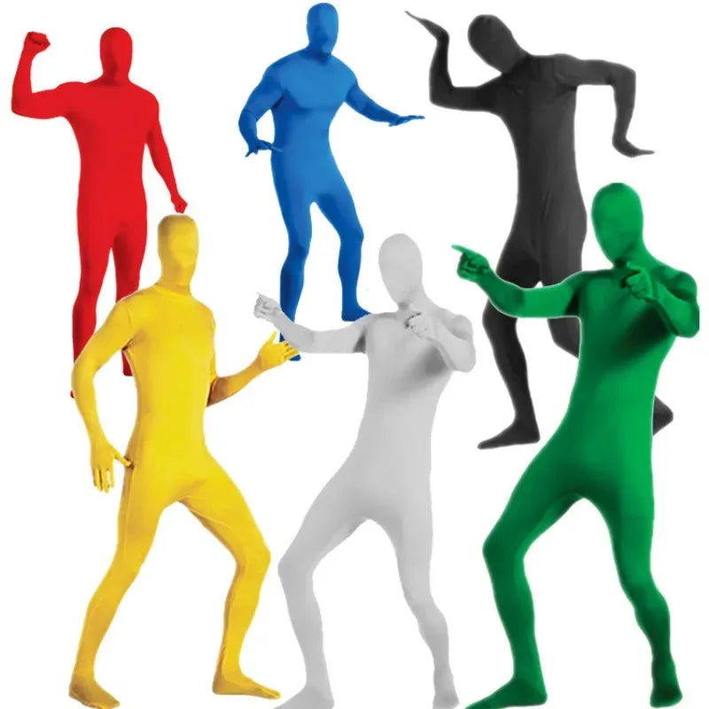 2025 New Halloween Green Screen Suit Chroma Key Jumpsuits for Skin Body Movie Video Invisible Effect Photographic Filming St ★☆★