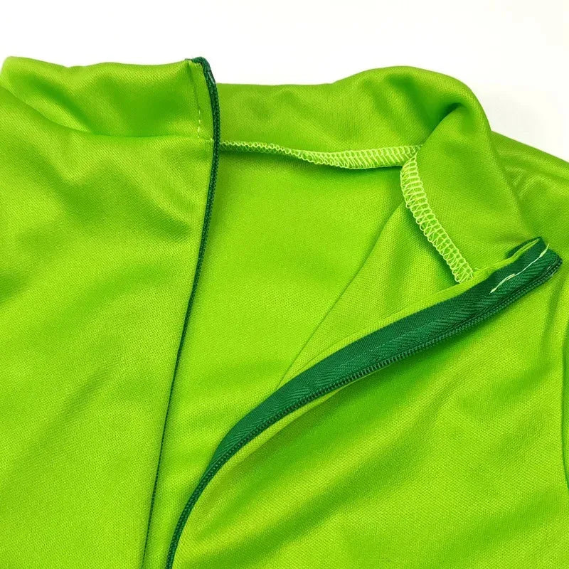 Movie Monsters Mike Wazowski Cosplay Costumes Carnival Kids Jumpsuits Coat Hat Set Comic-Con Halloween Purim Party Clothes Suits