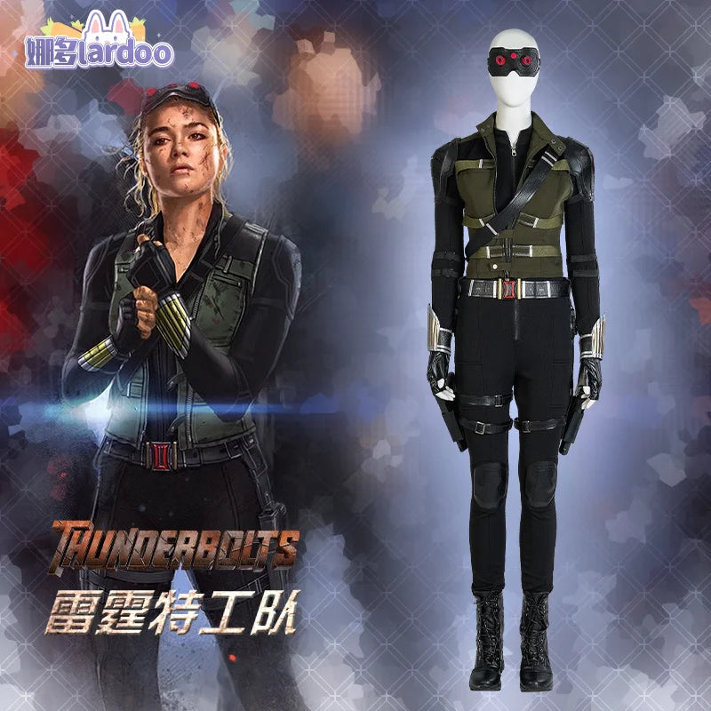 Thunderbolts Yelena Belova Black Widow Cosplay White Widow Costume Halloween Carnival Party Christmas Play Role Clothes Clothing