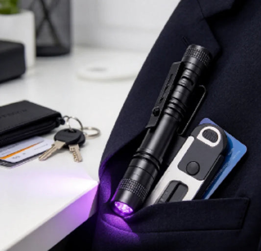 3LED Portable Mini Flashlight USB Rechargeable Torch with Pen Clip Tail Magnet Outdoor Emergency Light