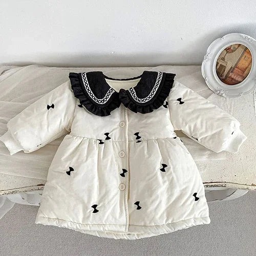 2024 New Winter Children Thick Warm Clothes Toddler Baby Girl Jacket Thicken Warm Cardigan Coat Newborn Baby Girls Thick Coat