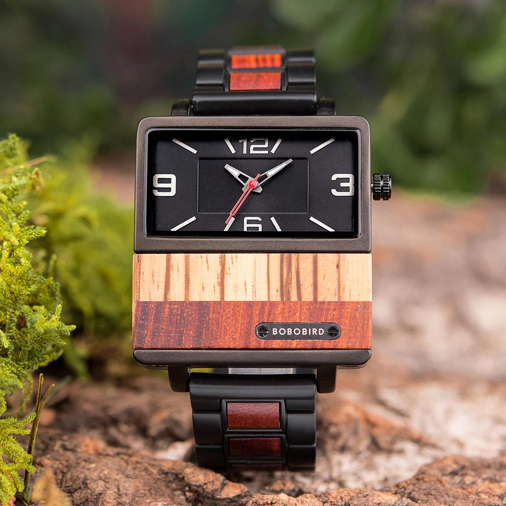 Clearanced Watch BOBOBIRD Design Wood Quartz Wristwatch for Men Good Value for Money Watchs Eco-giftsMystery Box Randomly Sends