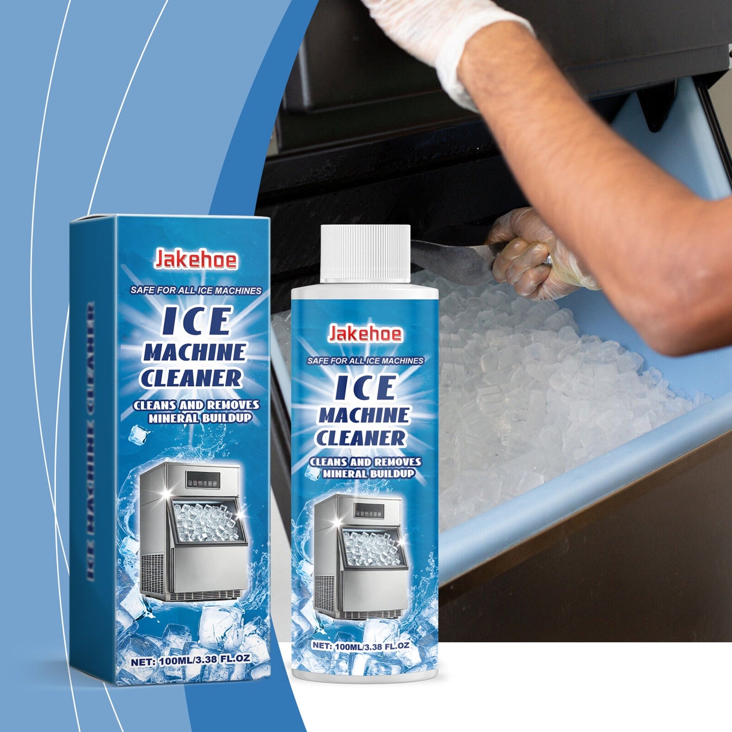 Jakehoe Ice Maker Cleaner Daily Gentle Cleaning Limescale