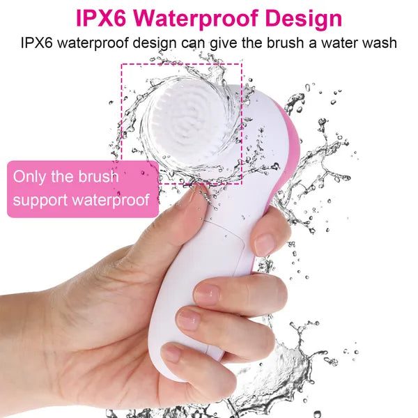Waterproof Facial Cleansing Brush Face Spin Cleaning Brush Scrubber