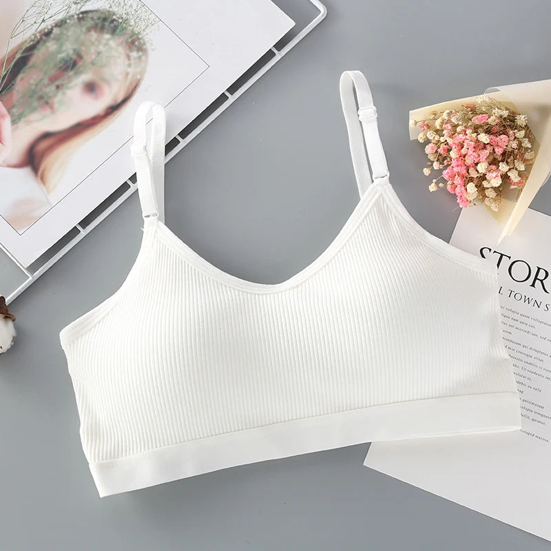 Women Seamless Bras Padded Tube Top Nowire Underwear Female Solid Color Sexy Lingerie Girls Bandeau Crop Top Comfy Intimates