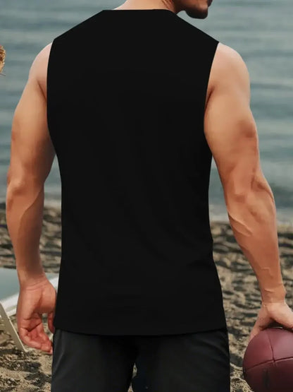 Men's Tank Top Sets 2026 Summer Quick drying  beach running Old money man sports seaside Breathable men's chandals oversize