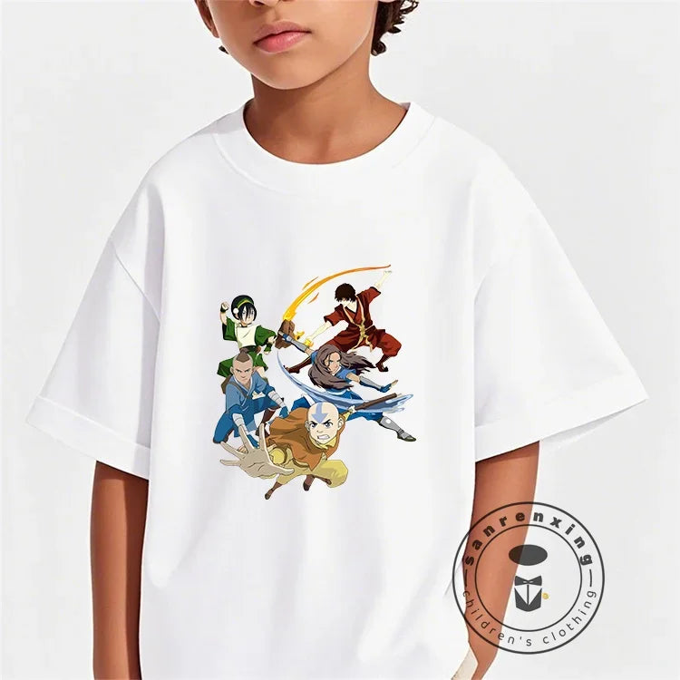 The Avatar 100% Cotton Children's -Shir T Shirt Brands 2025 Kids Spring Clothes Baby Summer Clothes Tops Girls