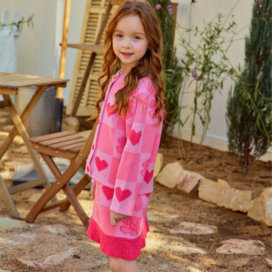 Korean Children's  Sweatshirts Clothings 2025 New Spring Summer Baby Girls Outwear Jacket Coat Leggings Sweater Dress Clothes