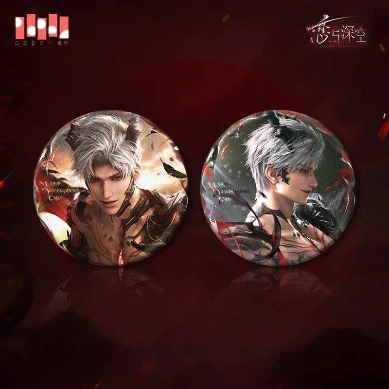 [Official Merchandise] Game Love and Deepspace Cosplay Sylus Abysm Sovereign Silk Scarf Acrylic Plaque Badge Hair Band in Stock