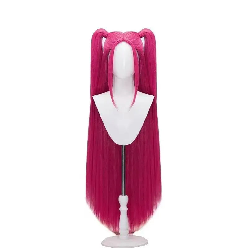 Rumi Mira Zoey Cosplay Wig KPOP Demon Hunters Anime Cosplay Huntrix Women Halloween Party Cosplay Costume Props 120cm Long Hair