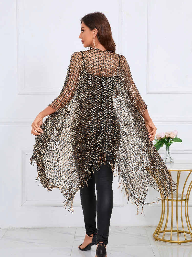 Thin Europe Style Embroidery Cardigan Beachwear Hollow Out Coat Women Clothing Basic Cover Up Fashion Streetwear Clothes Casual