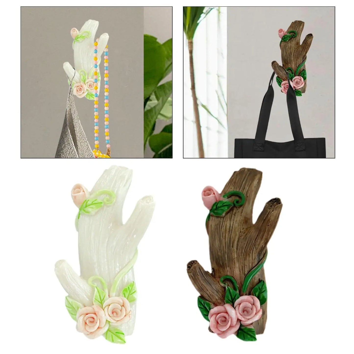 Resin Wall Hook Simulated Tree Branch Home Decor Stable Multipurpose Resin Wall Hanger for Door Living Room Dorm Bag Scarf