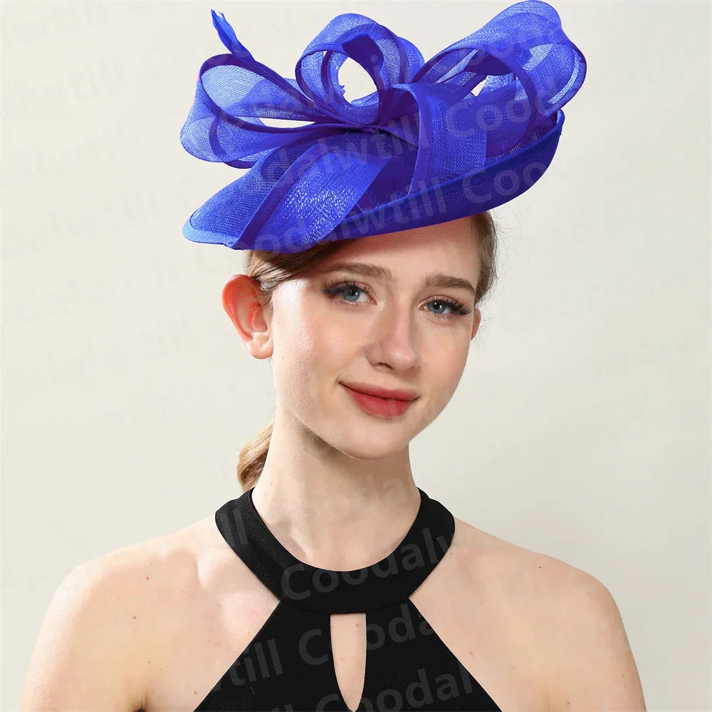 Hot Pink New Fascinator Wedding Women Hat Derby Race Ladies Headpiece Bride Wedding Chic Pillbox Fascinator Hair Accessories