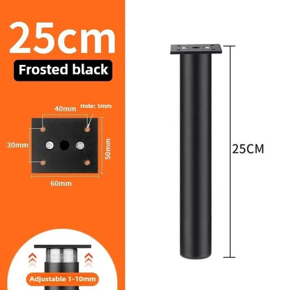 4pcs 6-30cm Aluminum Alloy Furniture Legs Metal Adjustable Legs, for Cabinet Table Legs Sofa Feet Furniture Replacement Foot